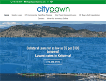 Tablet Screenshot of citypawnkelowna.com